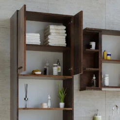 Badschrank "Maris" Eiche Rustikal 56.1 X 190 Cm Vicco 13 Badschrank "Maris" Eiche Rustikal 56.1 X 190 Cm Vicco -Vicco m5481 05 ol