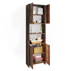 Badschrank "Maris" Eiche Rustikal 56.1 X 190 Cm Vicco 15 Badschrank "Maris" Eiche Rustikal 56.1 X 190 Cm Vicco -Vicco m5481 07 ol