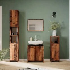 Badezimmerspiegel "Kiko" Eiche Rustikal 45 X 60 Cm Vicco -Vicco m5483 04 ol