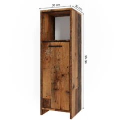 Midischrank "Kiko" Eiche Rustikal 30 X 95 Cm Vicco -Vicco m5485 03 ol
