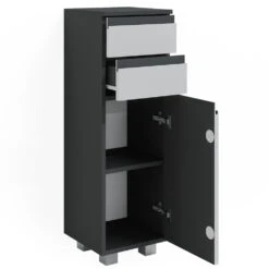 Midischrank "J-Shape" Weiß/Anthrazit 30 X 95 Cm Vicco -Vicco m5509 06 ol