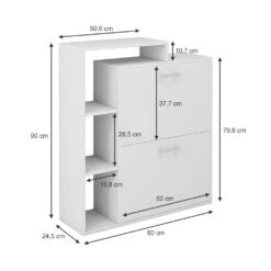 Schuhkipper "Tobias" Weiß 80 X 90 Cm Oskar Store -Vicco m5531 03 ol