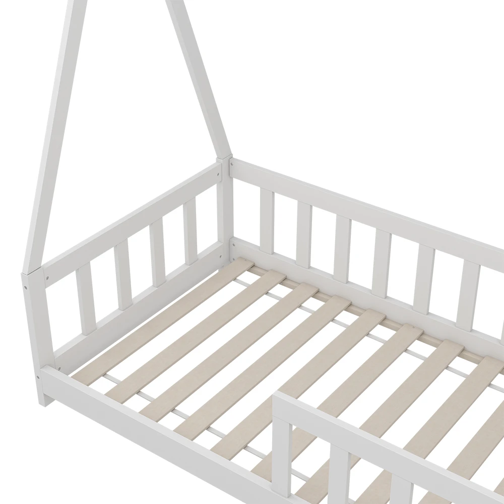 Tipi-Bett "Susanna" Weiß 80x160 Cm Mit Rausfallschutz Oskar Store 8 Tipi-Bett "Susanna" Weiß 80x160 Cm Mit Rausfallschutz Oskar Store – Bild 6