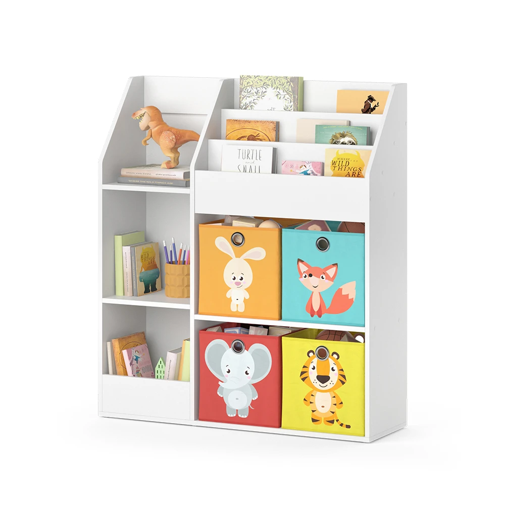 Kinderregal "Luigi" Weiß 100.4 X 114.2 Cm Mit 4 Faltboxen (bunt) Vicco 9 Kinderregal "Luigi" Weiß 100.4 X 114.2 Cm Mit 4 Faltboxen (bunt) Vicco – Bild 7