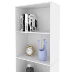 Bücherregal "Bob" Weiß 60 X 190 Cm Mit 5 Fächern Oskar Store 14 Bücherregal "Bob" Weiß 60 X 190 Cm Mit 5 Fächern Oskar Store -Vicco m5628 06 ol