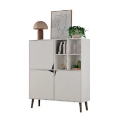Sideboard "Ariana" Weiß 100 X 115.5 Cm Oskar Store -Vicco m5674 07 ol
