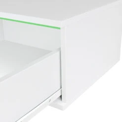 Nachttisch "Samira" Weiß 49 X 23 Cm Mit LED Beleuchtung Vicco -Vicco m5704 06 ol