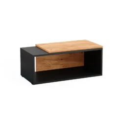 Couchtisch "Bert" Anthrazit/Eiche 76.6 X 30.8 Cm Vicco