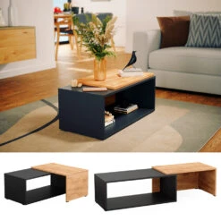 Couchtisch "Bert" Anthrazit/Eiche 76.6 X 30.8 Cm Vicco 10 Couchtisch "Bert" Anthrazit/Eiche 76.6 X 30.8 Cm Vicco -Vicco m5719 02 ol