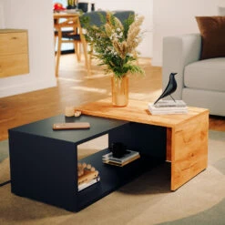 Couchtisch "Bert" Anthrazit/Eiche 76.6 X 30.8 Cm Vicco 13 Couchtisch "Bert" Anthrazit/Eiche 76.6 X 30.8 Cm Vicco -Vicco m5719 05 ol