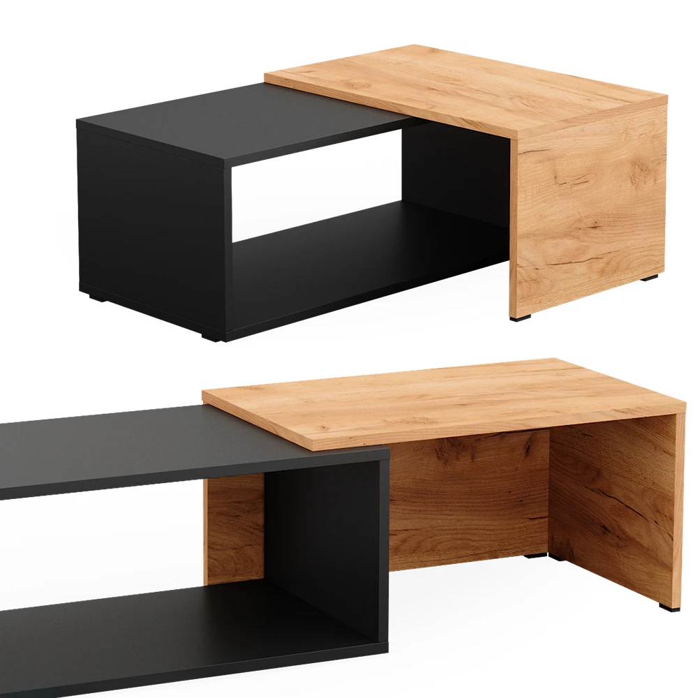 Couchtisch "Bert" Anthrazit/Eiche 76.6 X 30.8 Cm Vicco 8 Couchtisch "Bert" Anthrazit/Eiche 76.6 X 30.8 Cm Vicco – Bild 6