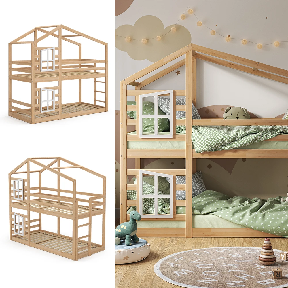 Kinderbett "Maja" 200x90 Cm Natur VitaliSpa 4 Kinderbett "Maja" 200x90 Cm Natur VitaliSpa – Bild 2