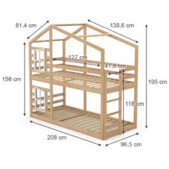 Kinderbett "Maja" 200x90 Cm Natur VitaliSpa 12 Kinderbett "Maja" 200x90 Cm Natur VitaliSpa -Vicco m5794 03 ol
