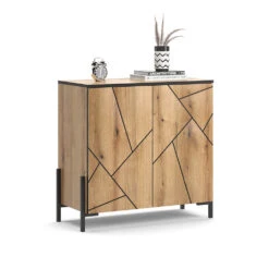 Sideboard "Hatto" Eiche 84 X 80.1 Cm Vicco 16 Sideboard "Hatto" Eiche 84 X 80.1 Cm Vicco -Vicco m5852 07 ol