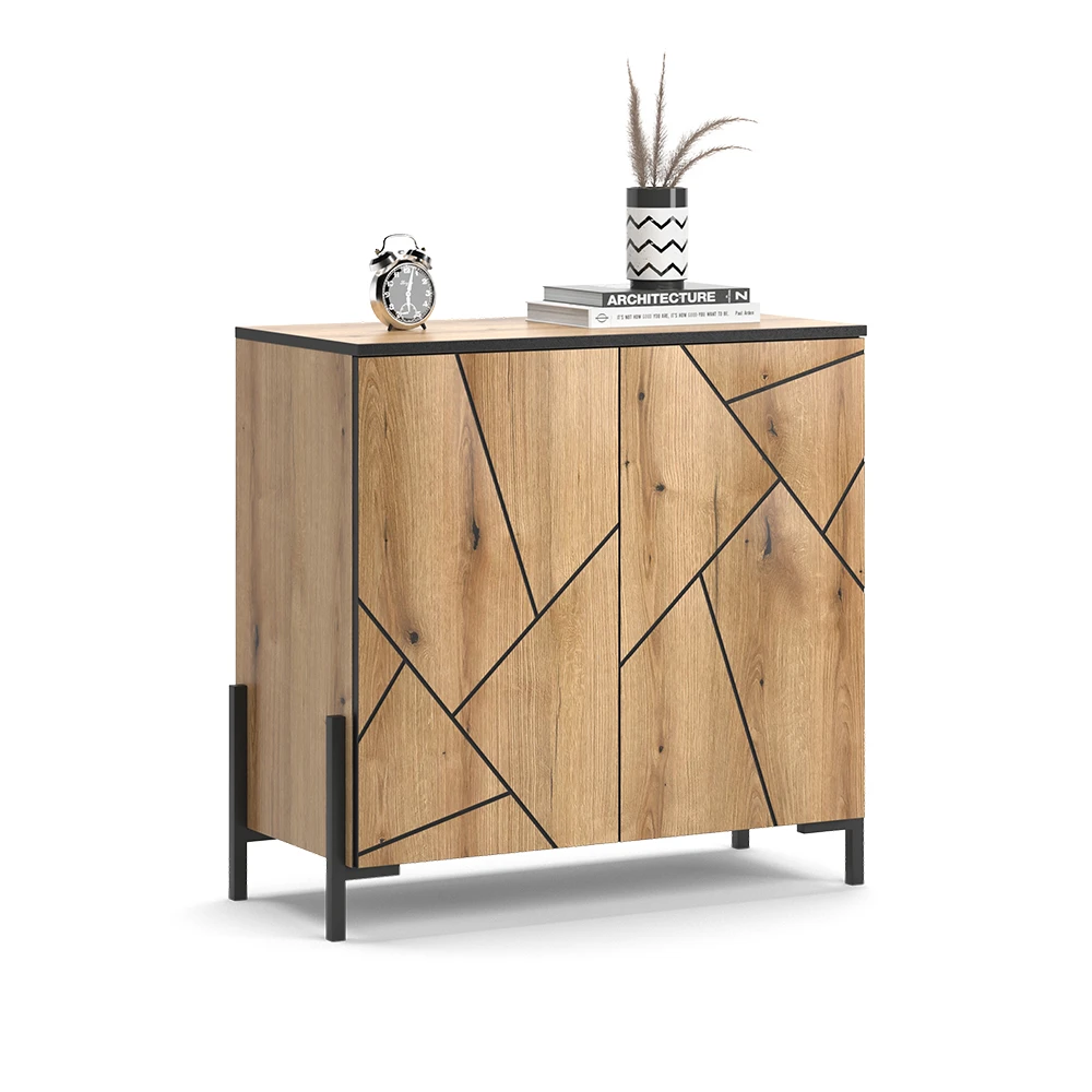 Sideboard "Hatto" Eiche 84 X 80.1 Cm Vicco 9 Sideboard "Hatto" Eiche 84 X 80.1 Cm Vicco – Bild 7