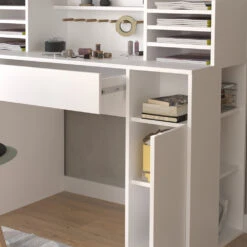 Basteltisch - Schreibtisch Weiß 126.8 X 50 Cm XL Mit Regale Vicco 13 Basteltisch - Schreibtisch Weiß 126.8 X 50 Cm XL Mit Regale Vicco -Vicco m5856 05 ol