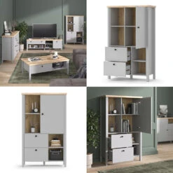 Sideboard "Melini" Grau/Eiche 85 X 139.2 Cm Vicco -Vicco m5886 08 ol