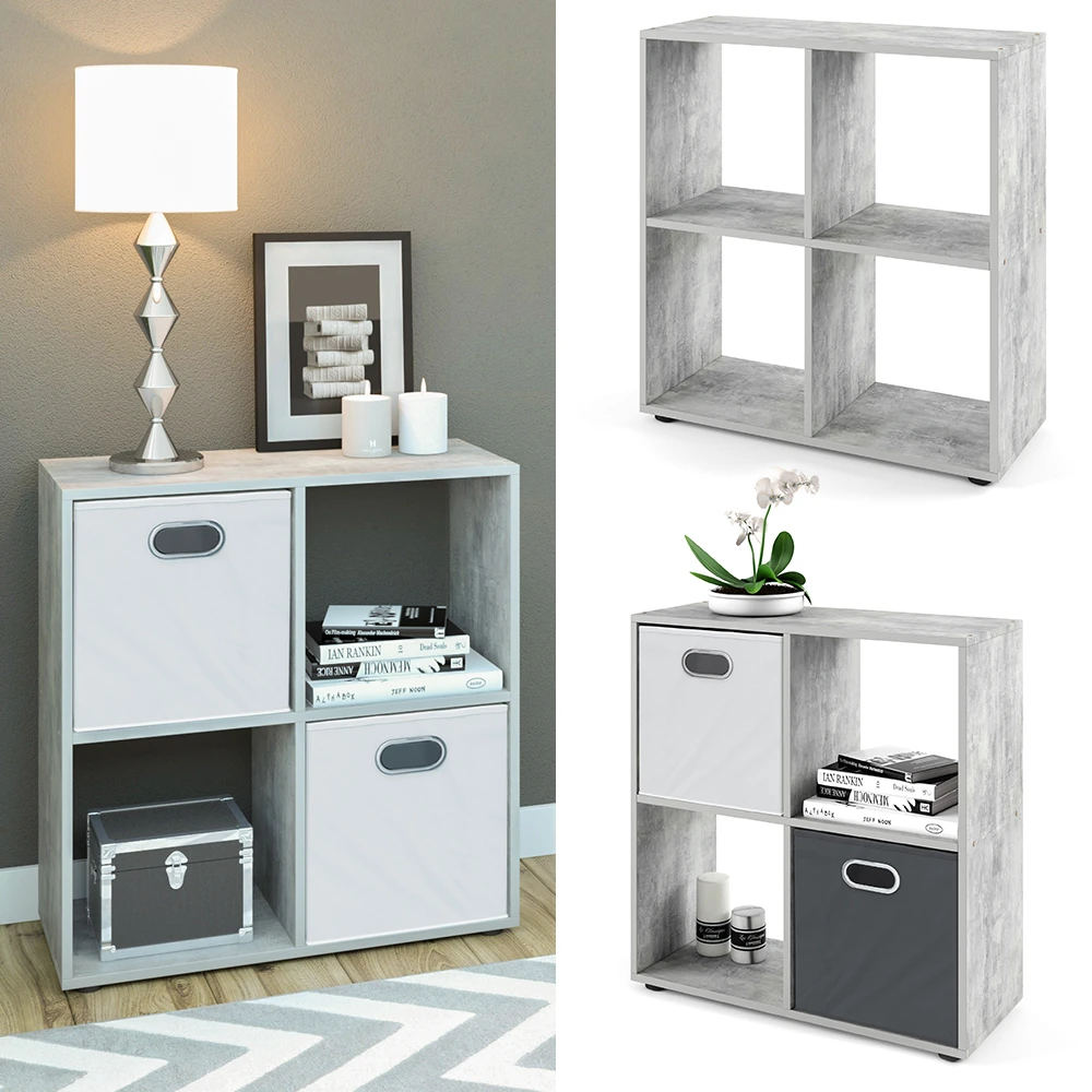 Raumteiler "Tetra" Beton 72 X 72.6 Cm Vicco 4 Raumteiler "Tetra" Beton 72 X 72.6 Cm Vicco – Bild 2