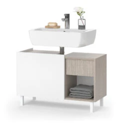 Waschtischunterschrank "Arianna" Greige/Weiß Vicco -Vicco m5931 07 ol