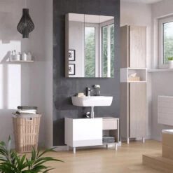 Hochschrank "Arianna" Greige/Weiß Vicco -Vicco m5932 04 ol