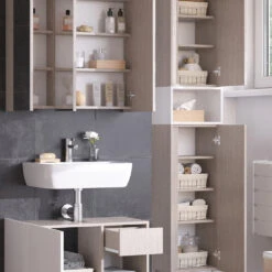 Hochschrank "Arianna" Greige/Weiß Vicco -Vicco m5932 05 ol