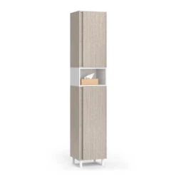Hochschrank "Arianna" Greige/Weiß Vicco -Vicco m5932 07 ol