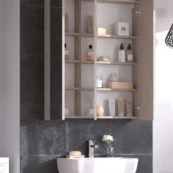 Spiegelschrank "Arianna" Greige Vicco 14 Spiegelschrank "Arianna" Greige Vicco -Vicco m5933 05 ol