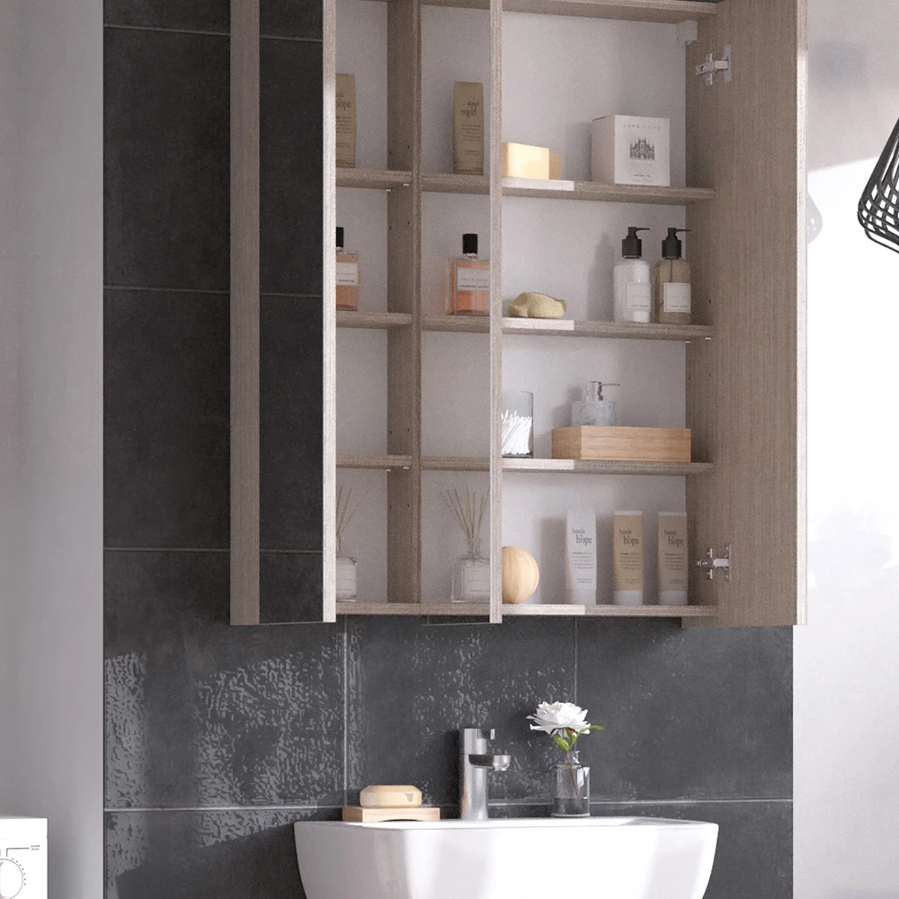 Spiegelschrank "Arianna" Greige Vicco 7 Spiegelschrank "Arianna" Greige Vicco – Bild 5