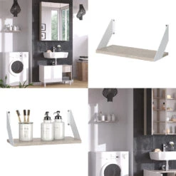 Wandregal "Arianna" Greige/Weiß Vicco 17 Wandregal "Arianna" Greige/Weiß Vicco -Vicco m5935 08 ol