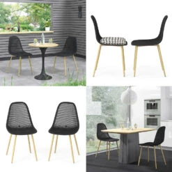 Esszimmerstuhl "Joko" Schwarz 46 X 51.5 Cm 2er Set Vicco 17 Esszimmerstuhl "Joko" Schwarz 46 X 51.5 Cm 2er Set Vicco -Vicco m5978 08 ol