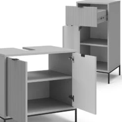 Badmöbelset "Eliza" Grau 4er Set Vicco -Vicco m5997 06 ol