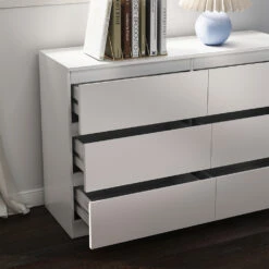 Kommode "Calisto" Weiß 6 Fächer 120cm Vicco -Vicco m6023 05 ol