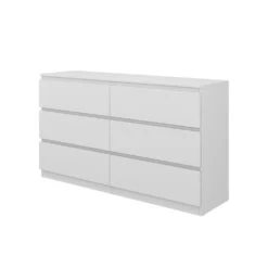 Kommode "Calisto" WeiĂ 6 FĂ€cher 138cm Vicco