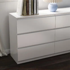Kommode "Calisto" Weiß 6 Fächer 138cm Vicco 14 Kommode "Calisto" Weiß 6 Fächer 138cm Vicco -Vicco m6024 05 ol