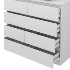 Kommode "Calisto" Weiß 8 Fächer 120cm Vicco 15 Kommode "Calisto" Weiß 8 Fächer 120cm Vicco -Vicco m6025 06 ol