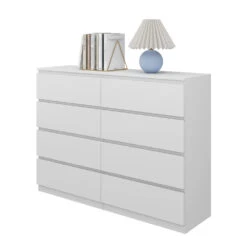 Kommode "Calisto" Weiß 8 Fächer 138cm Vicco -Vicco m6026 07 ol