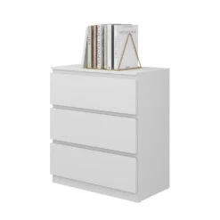 Kommode "Calisto" Weiß 3 Fächer Vicco -Vicco m6027 07 ol