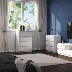 Kommode "Calisto" Weiß 4 Fächer Vicco 13 Kommode "Calisto" Weiß 4 Fächer Vicco -Vicco m6028 04 ol