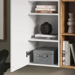 Vicco Wandregal "Anteo", Weiß/Eiche, 60 X 110 Cm 14 Vicco Wandregal "Anteo", Weiß/Eiche, 60 X 110 Cm -Vicco m6058 05 ol