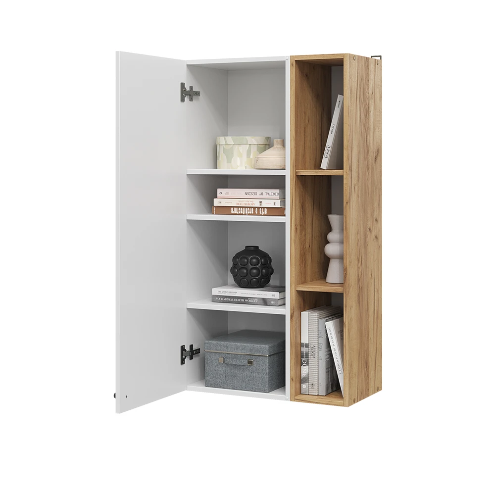 Vicco Wandregal "Anteo", Weiß/Eiche, 60 X 110 Cm 9 Vicco Wandregal "Anteo", Weiß/Eiche, 60 X 110 Cm – Bild 7