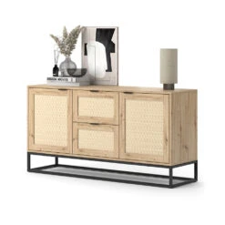 Sideboard "Natal" Eiche 2 Türen 2 Schubladen Vicco 16 Sideboard "Natal" Eiche 2 Türen 2 Schubladen Vicco -Vicco m6072 07 ol