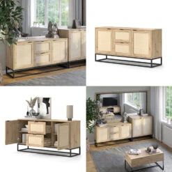 Sideboard "Natal" Eiche 2 Türen 2 Schubladen Vicco 17 Sideboard "Natal" Eiche 2 Türen 2 Schubladen Vicco -Vicco m6072 08 ol