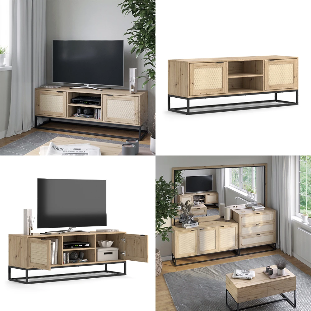 Lowboard "Natal" Eiche 2 Türen Vicco 10 Lowboard "Natal" Eiche 2 Türen Vicco – Bild 8