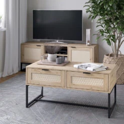 Couchtisch "Natal Eiche 2 Schubladen Vicco 13 Couchtisch "Natal Eiche 2 Schubladen Vicco -Vicco m6076 04 ol