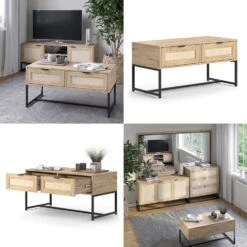 Couchtisch "Natal Eiche 2 Schubladen Vicco 17 Couchtisch "Natal Eiche 2 Schubladen Vicco -Vicco m6076 08 ol