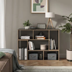 Vicco Bücherregal "Tetrix", Anthrazit, 112.8 X 56.4 Cm 2er Set -Vicco m6180 04 ol