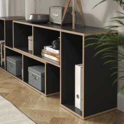 Vicco Bücherregal "Tetrix", Anthrazit, 112.8 X 56.4 Cm 2er Set -Vicco m6180 05 ol