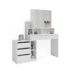 Schminktisch "Anja" Weiß Vicco -Vicco m6202 07 ol