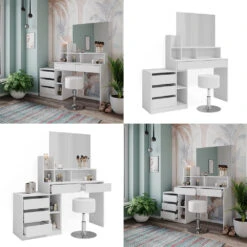 Schminktisch "Anja" Weiß Mit Hocker Vicco 17 Schminktisch "Anja" Weiß Mit Hocker Vicco -Vicco m6202 hw 08 ol