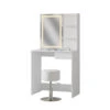 Schminktisch "Dekos" Weiß Mit LED-Spiegel, Hocker Und QI-Ladestation Vicco -Vicco m6233 hw 01 ol